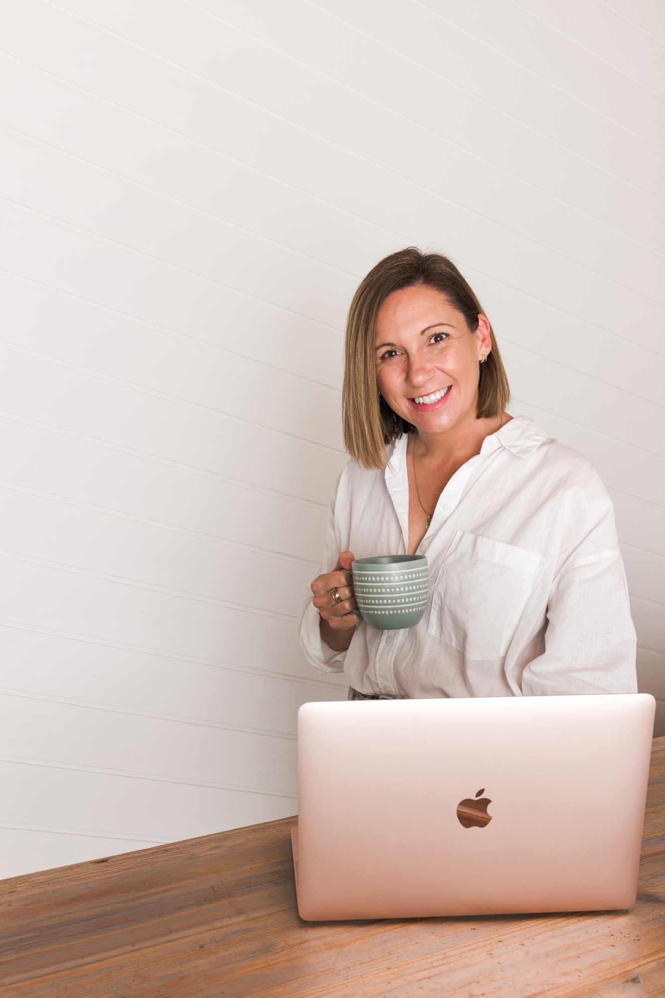 Steph enjoying a quiet coffee break
